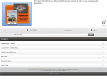 Tablet Screenshot of leylandnuffieldtractorparts.com